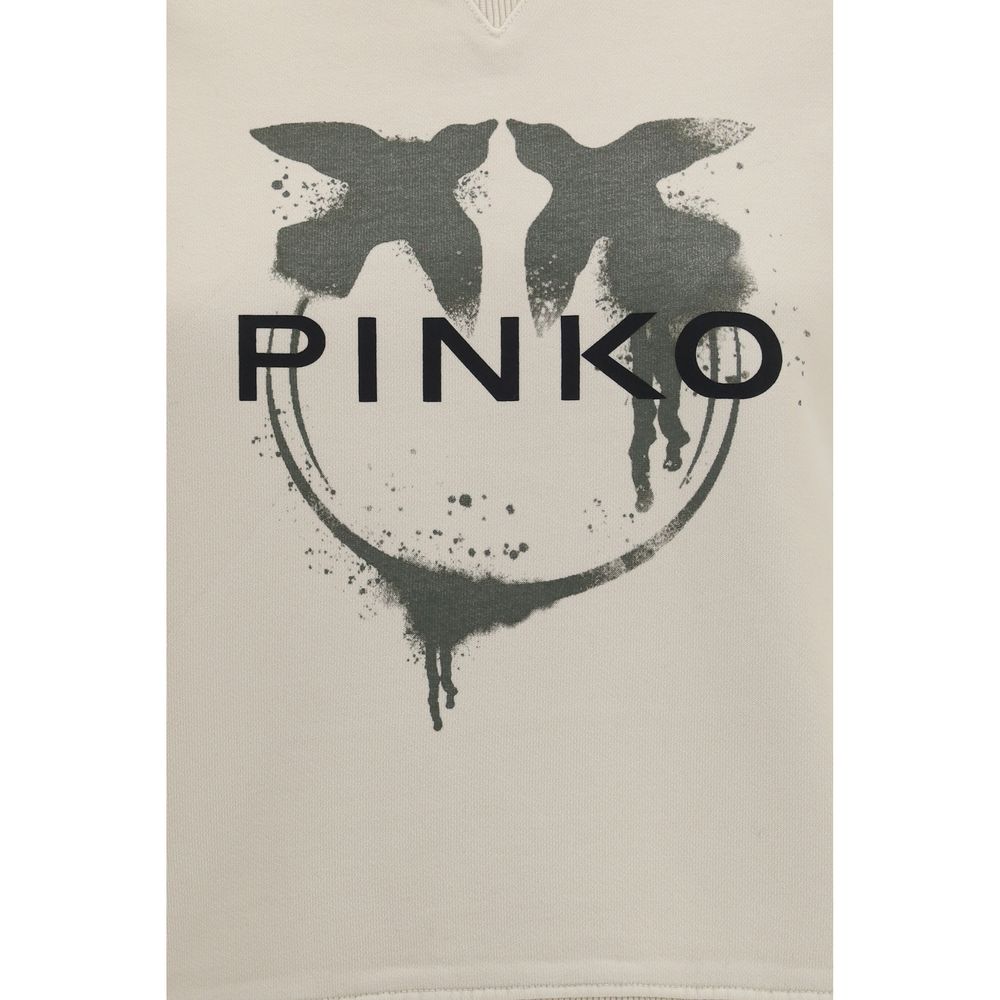 PINKO Beige Cotton Sweatshirt PINKO