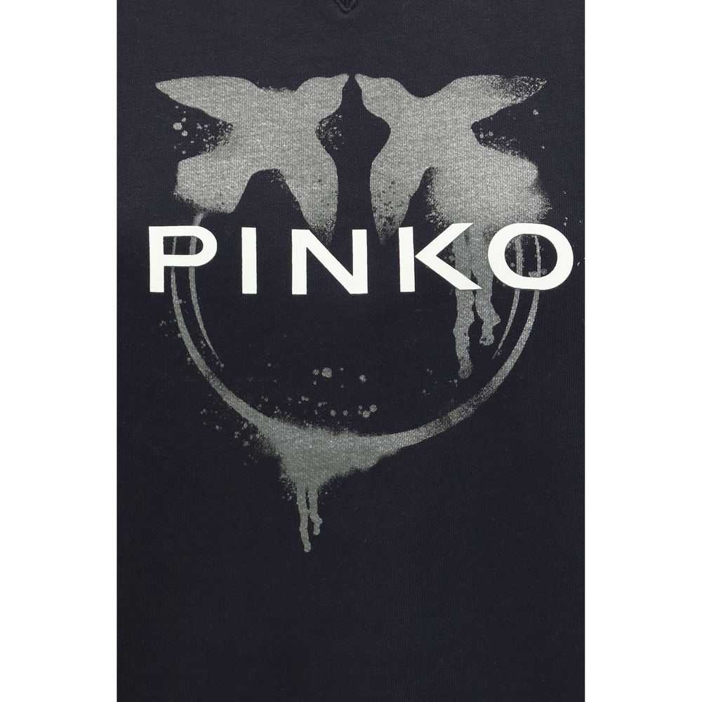 PINKO Black Cotton Sweatshirt PINKO