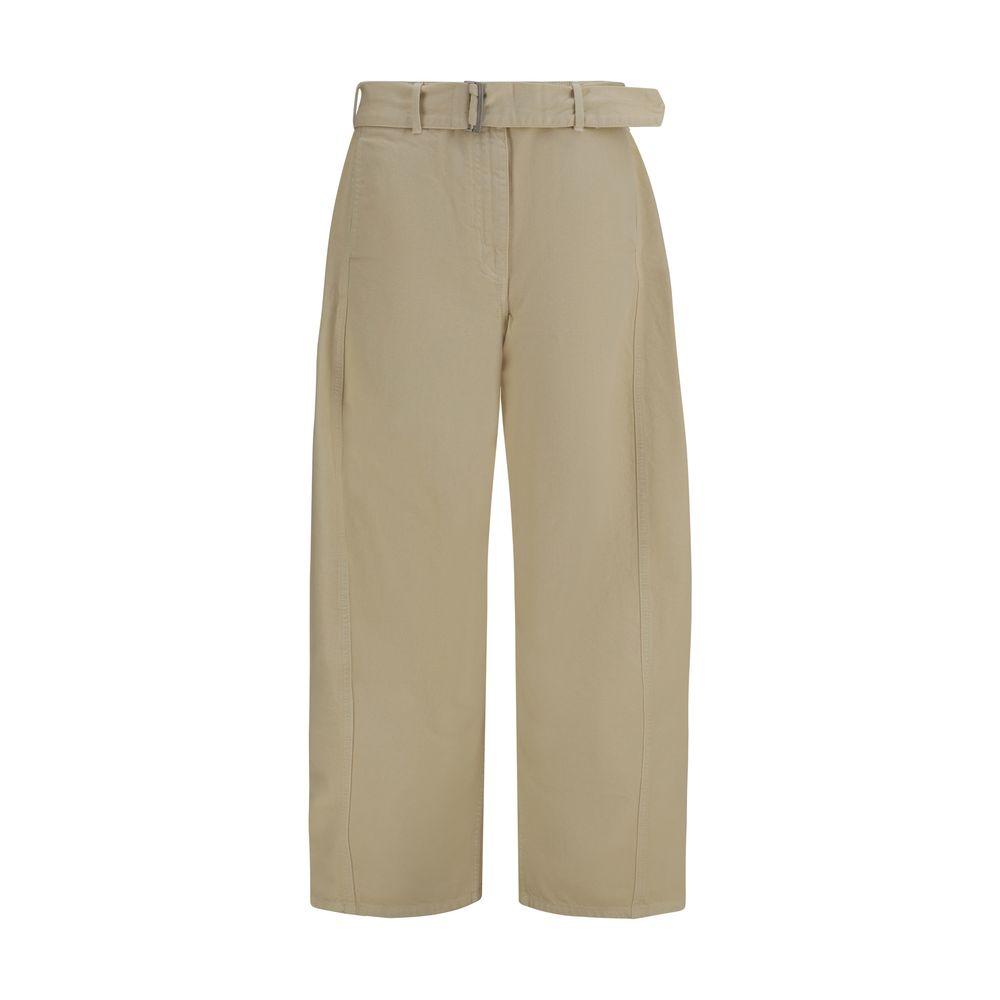 Magda Butrym Beige Cotton Casual Pants Magda Butrym