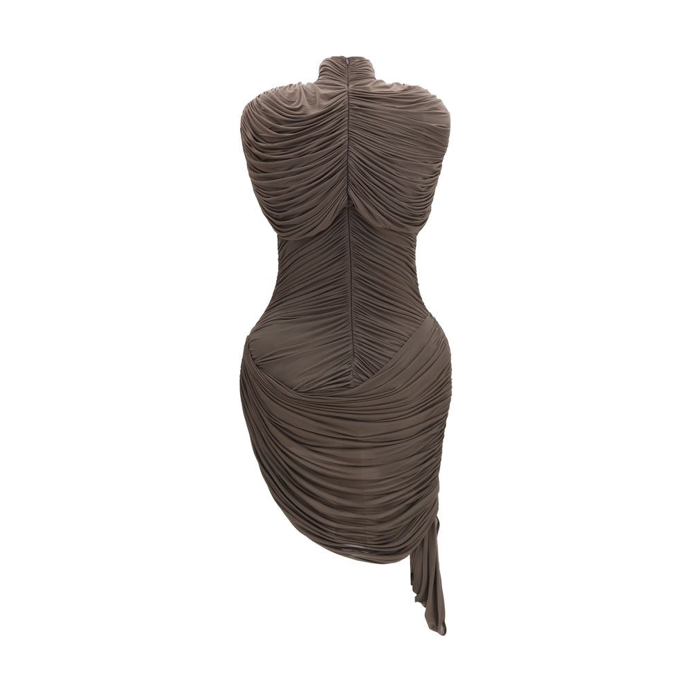 Magda Butrym Brown Copper Cocktail Dress