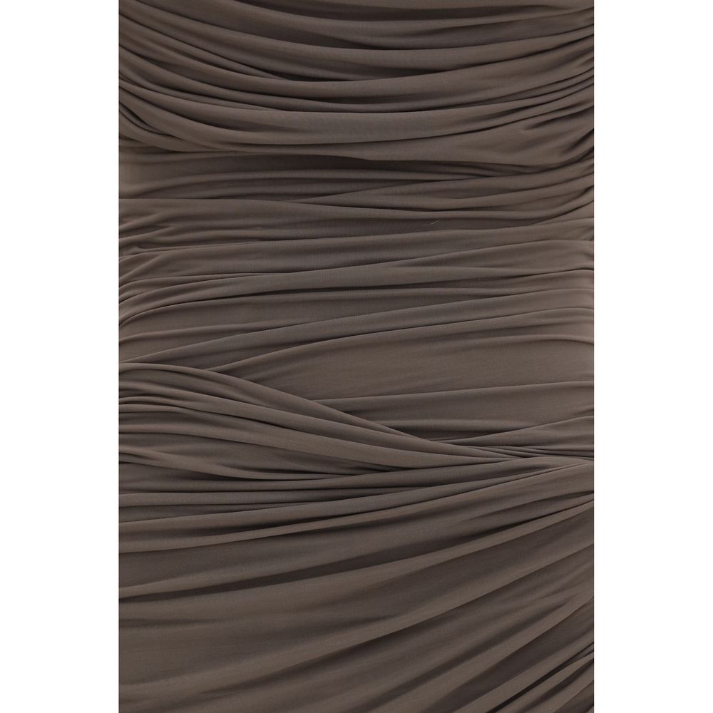 Magda Butrym Brown Copper Cocktail Dress