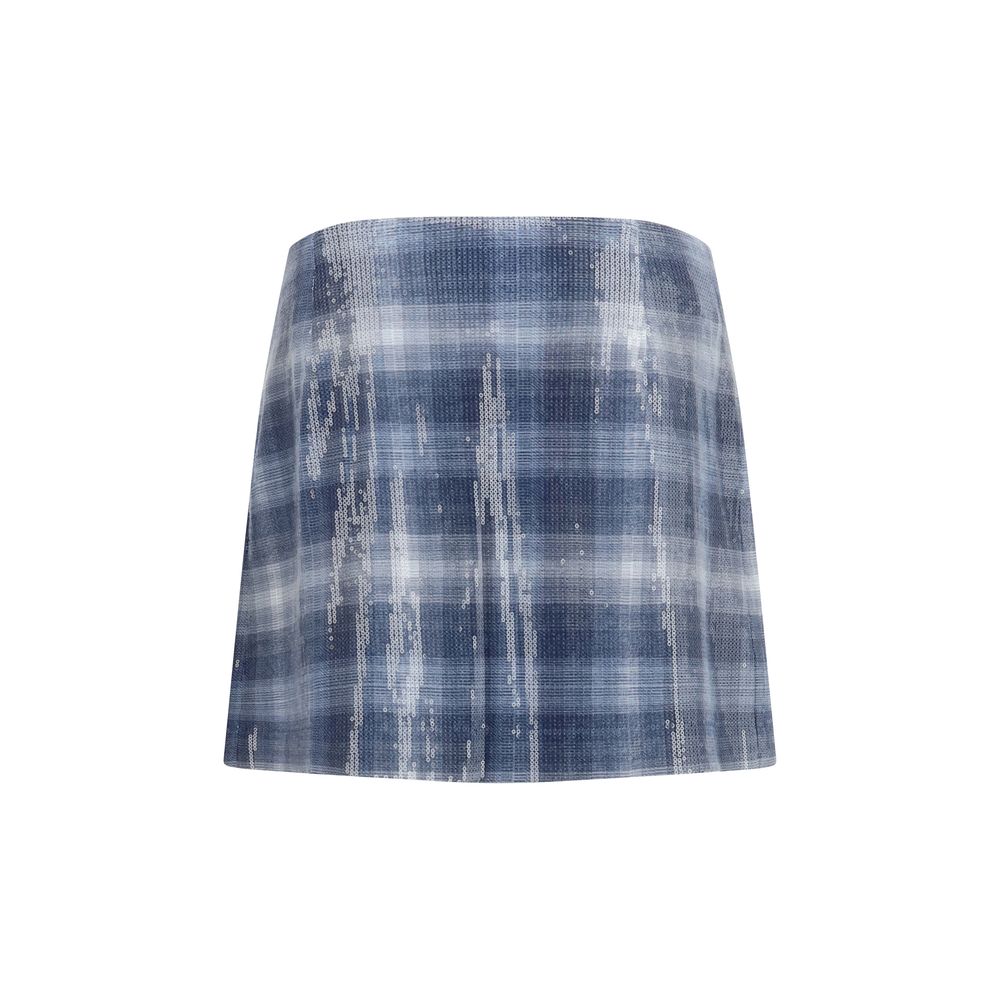 PINKO Blue Polyester Mini Skirt PINKO