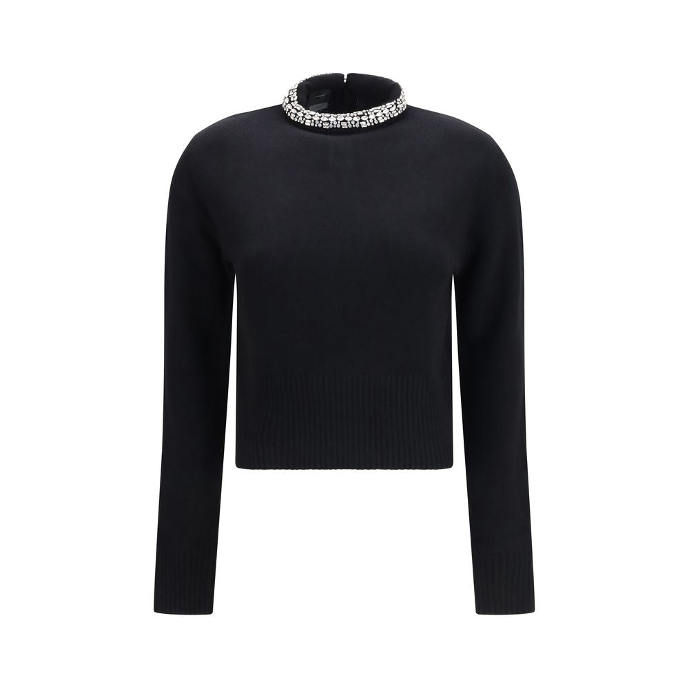 PINKO Black Wool Oves Aries Sweatshirt PINKO