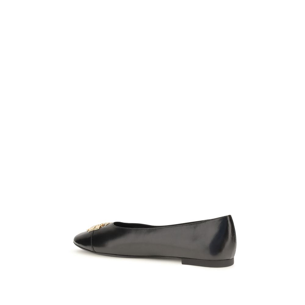 Tory Burch Black Goatskin Ballet Flats Tory Burch