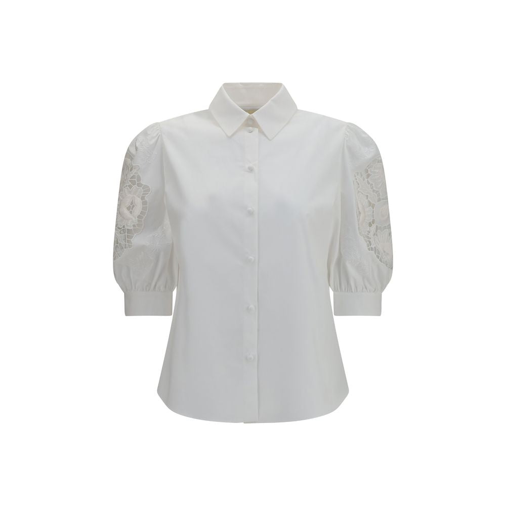 Valentino Garavani White Cotton Blouse Valentino Garavani