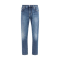 Dolce & Gabbana Blue Cotton Straight-Leg Jeans