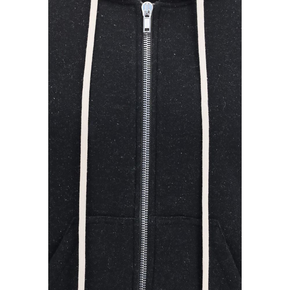 Rick Owens Black Cotton Sweatshirt