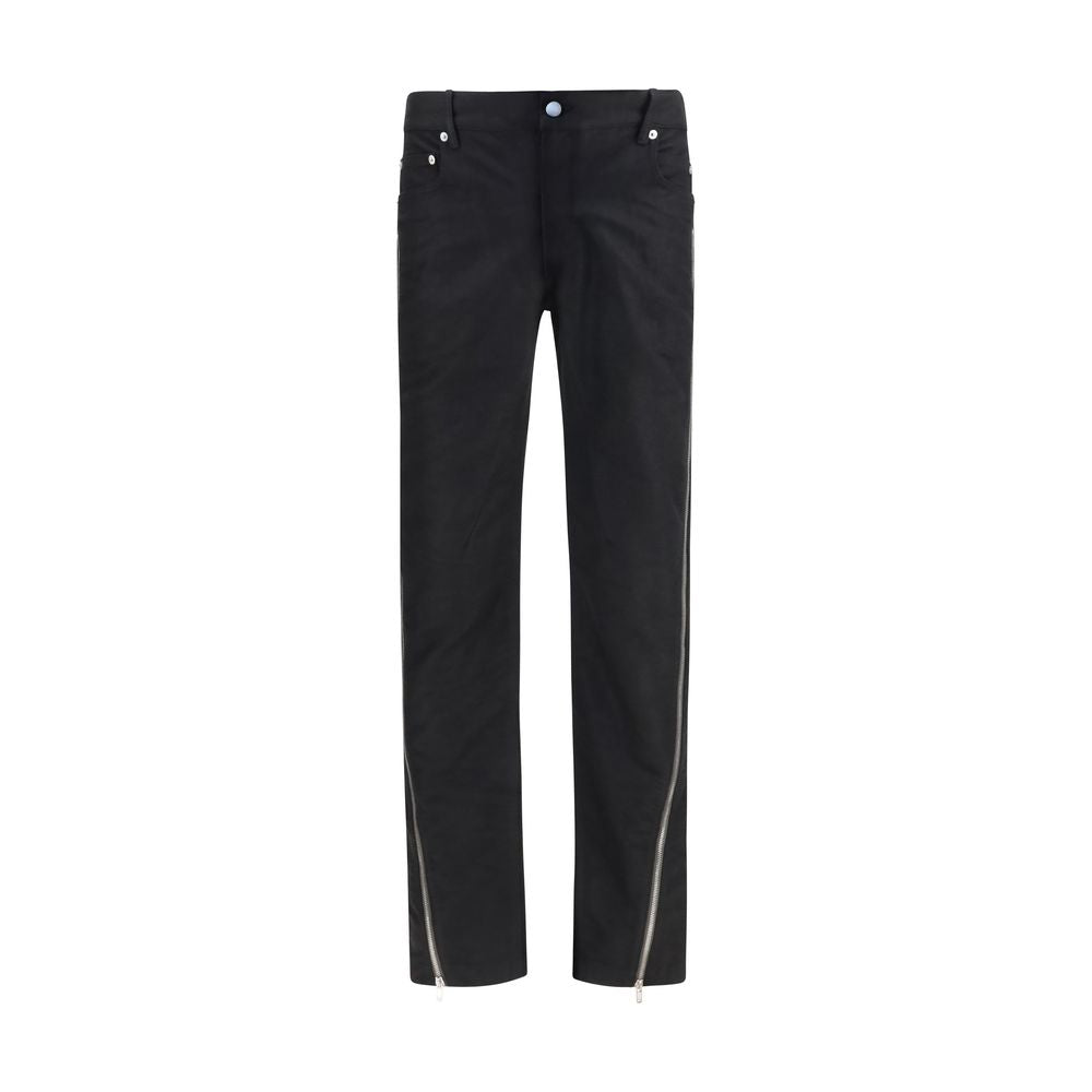 Rick Owens Black Wool Oves Aries Straight-Leg Jeans