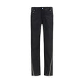 Rick Owens Black Wool Oves Aries Straight-Leg Jeans