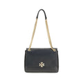 Tory Burch Black Calf Leather Bos Taurus Shoulder Bag
