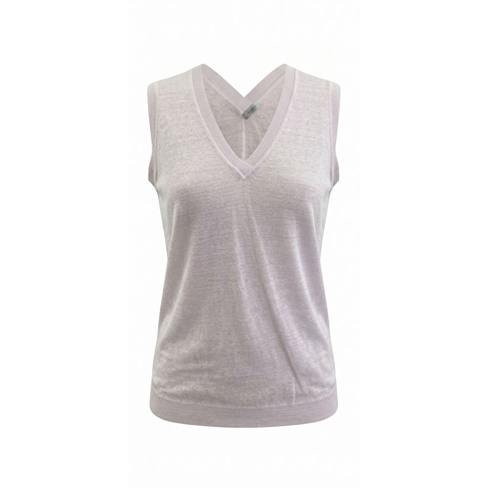 Malo Pink Linen Women Tank