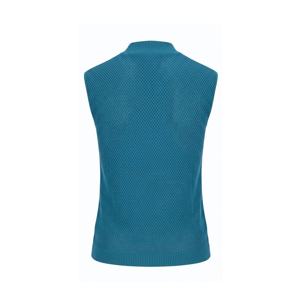 Malo Blue Silk Women Sweater