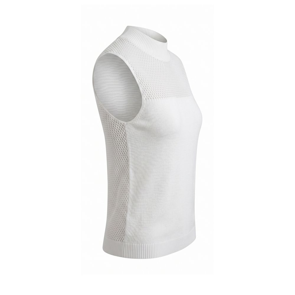Malo White Silk Women Sweater