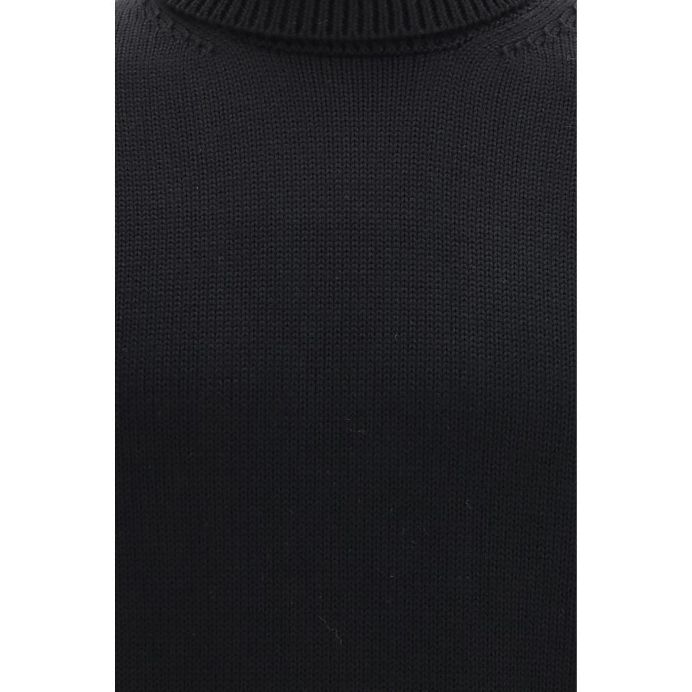 Roberto Collina Black Wool Oves Aries Turtleneck Roberto Collina