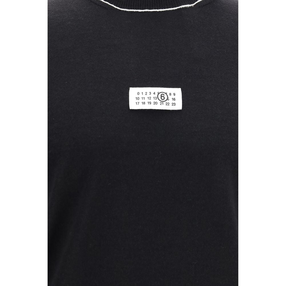 MM6 Black Wool Oves Aries Turtleneck