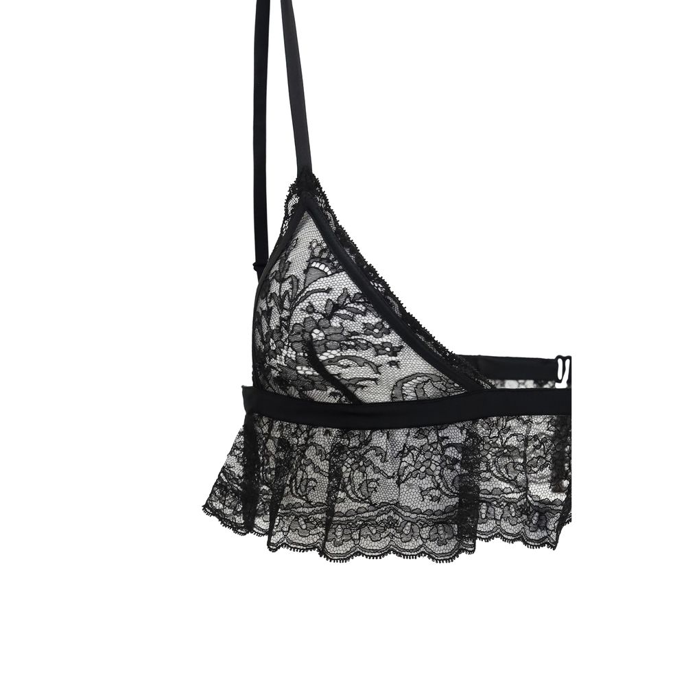 Dolce & Gabbana Black Cotton Bra