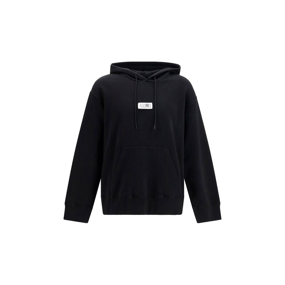 MM6 Black Cotton Sweatshirt