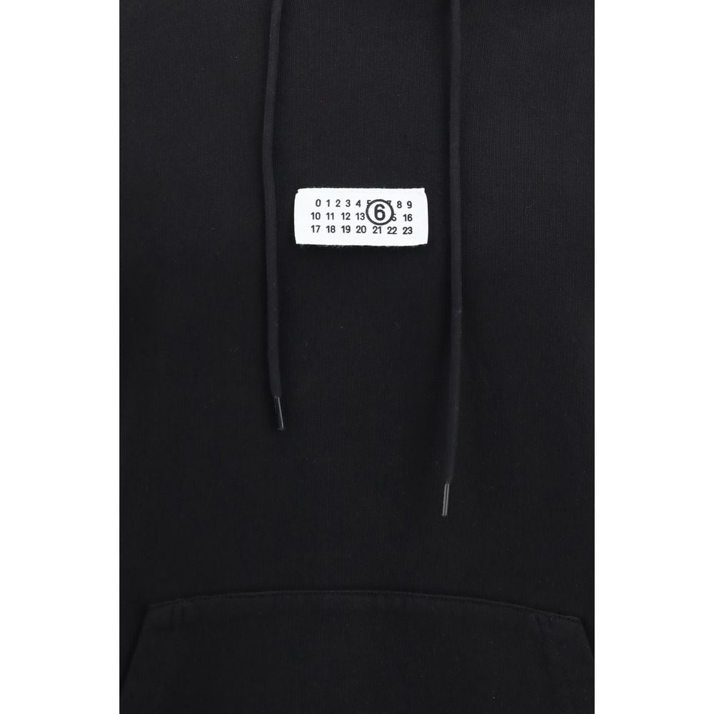 MM6 Black Cotton Sweatshirt