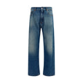 MM6 Blue Cotton Straight-Leg Jeans