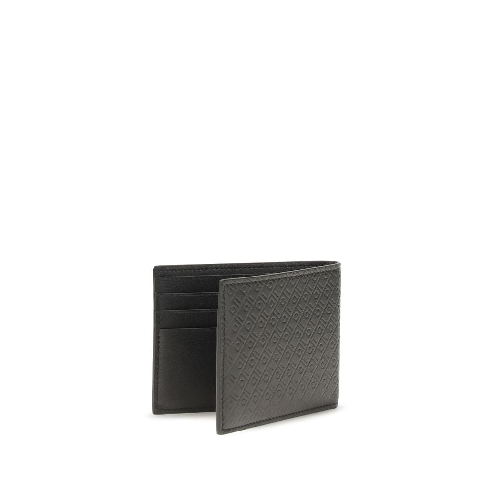 Ferragamo Black Calf Leather Bos Taurus Wallet Ferragamo