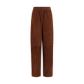 Fabiana Filippi Brown Leather Casual Pants