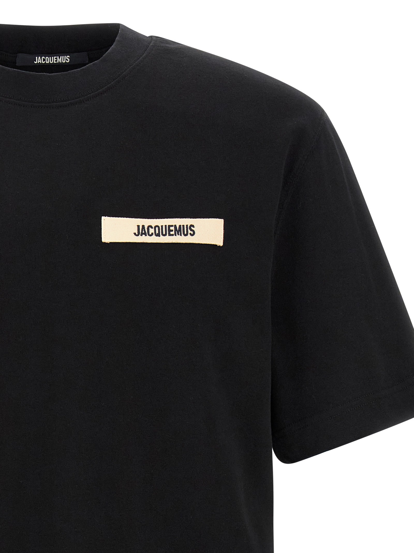 Jacquemus Black Cotton T-Shirt