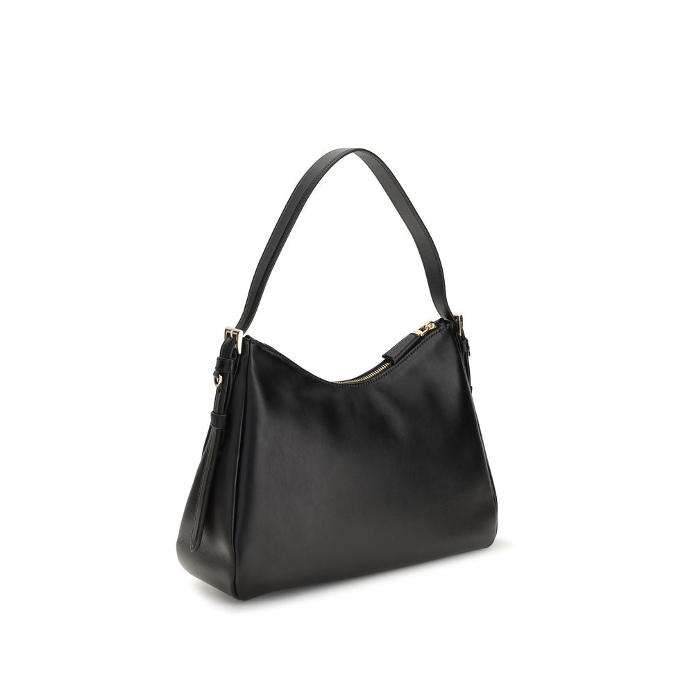 Prada Black Calf Leather Bos Taurus Shoulder Bag