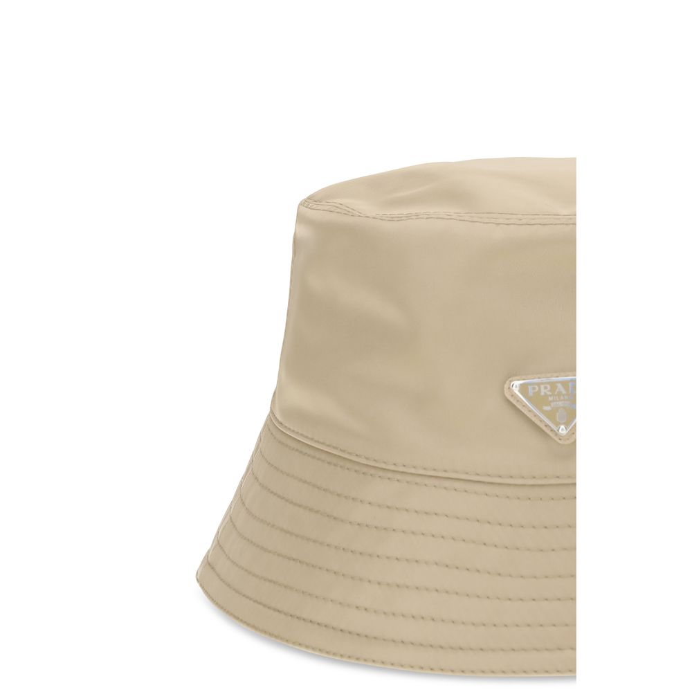 Prada Beige Polyamide Bucket Hat Prada