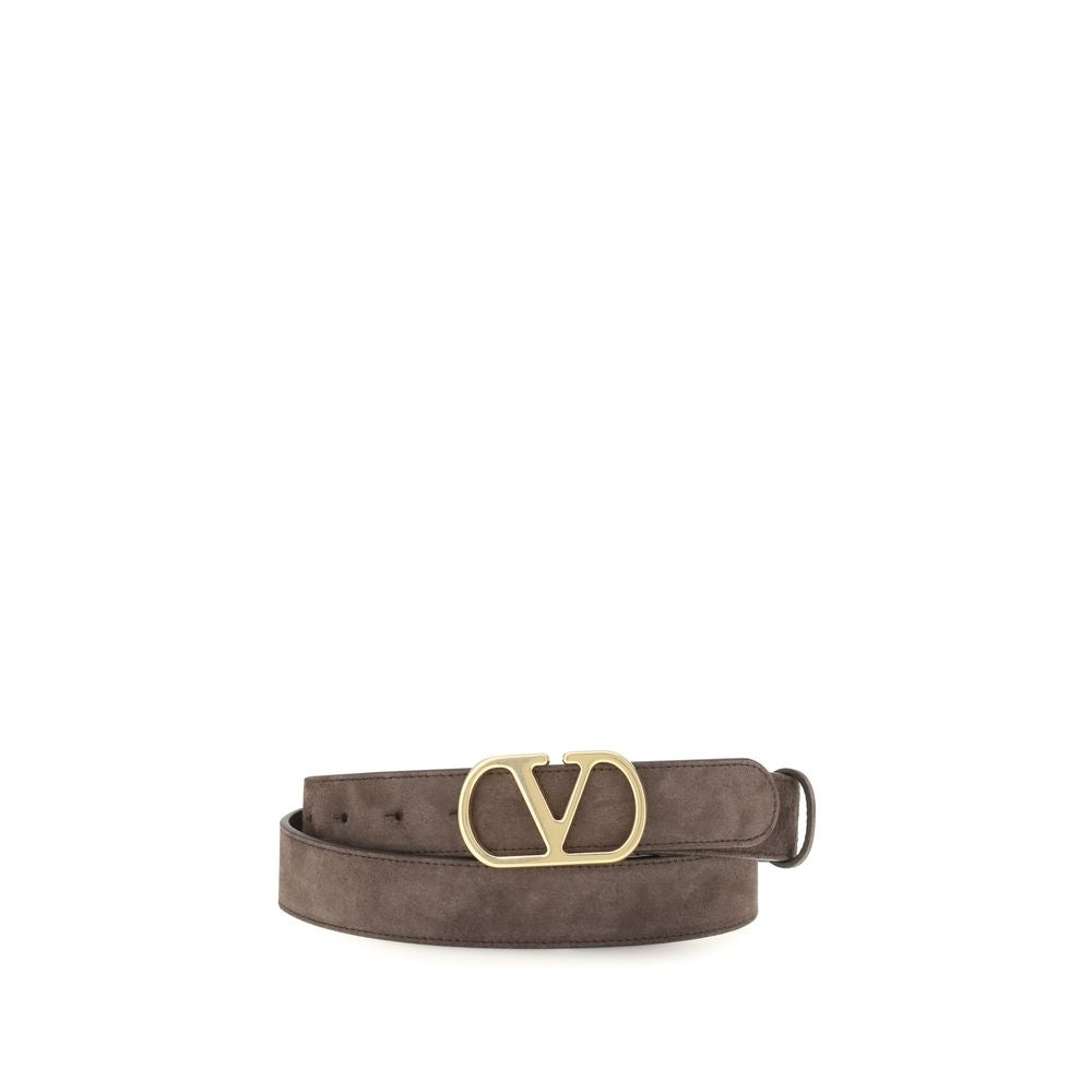 Valentino Garavani Brown Calf Leather Bos Taurus Belt