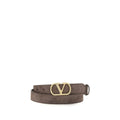 Valentino Garavani Brown Calf Leather Bos Taurus Belt