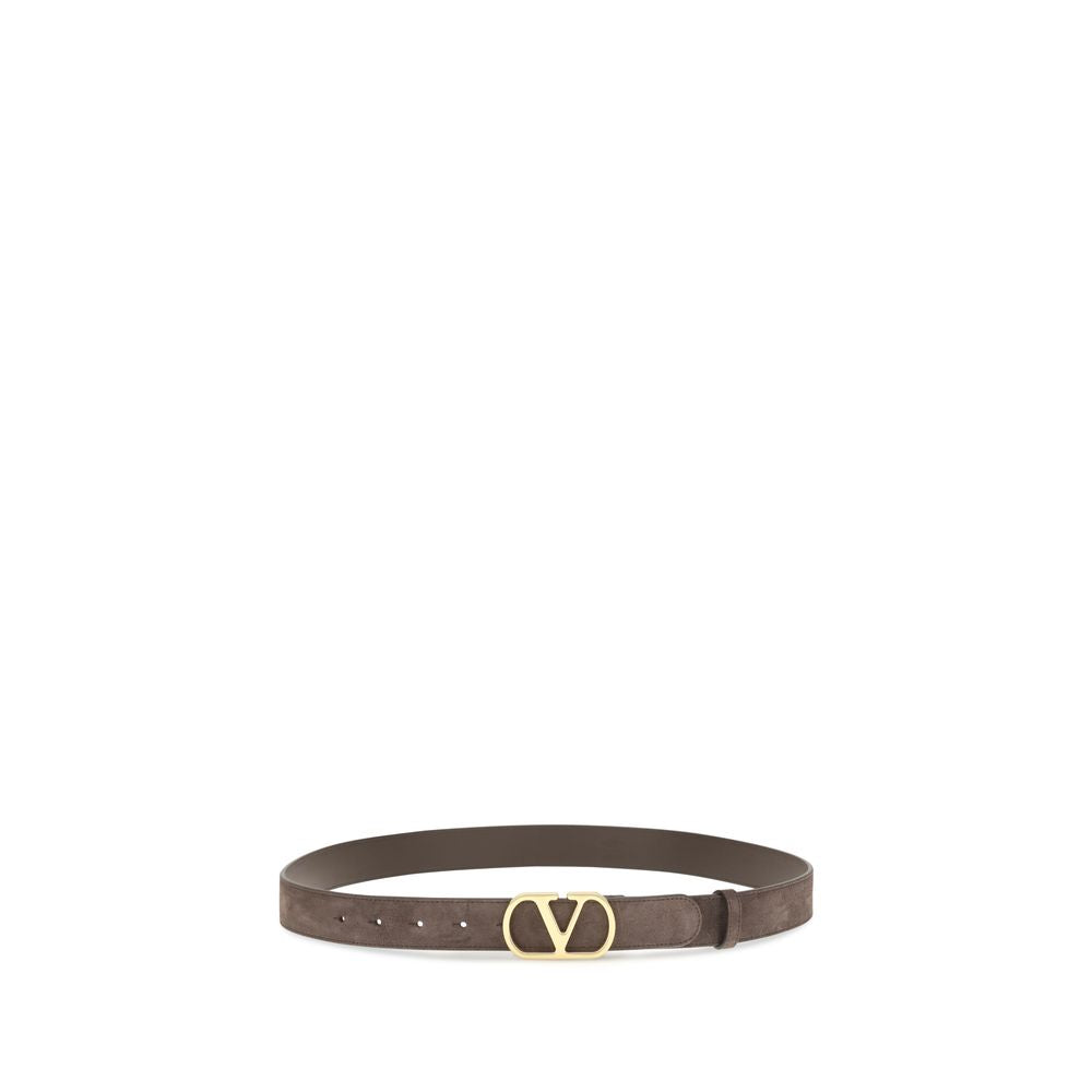 Valentino Garavani Brown Calf Leather Bos Taurus Belt