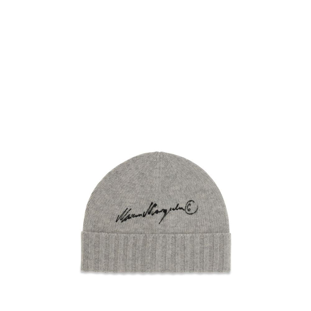 MM6 Gray Wool Oves Aries Beanie