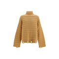 MM6 Beige Wool Oves Aries Turtleneck