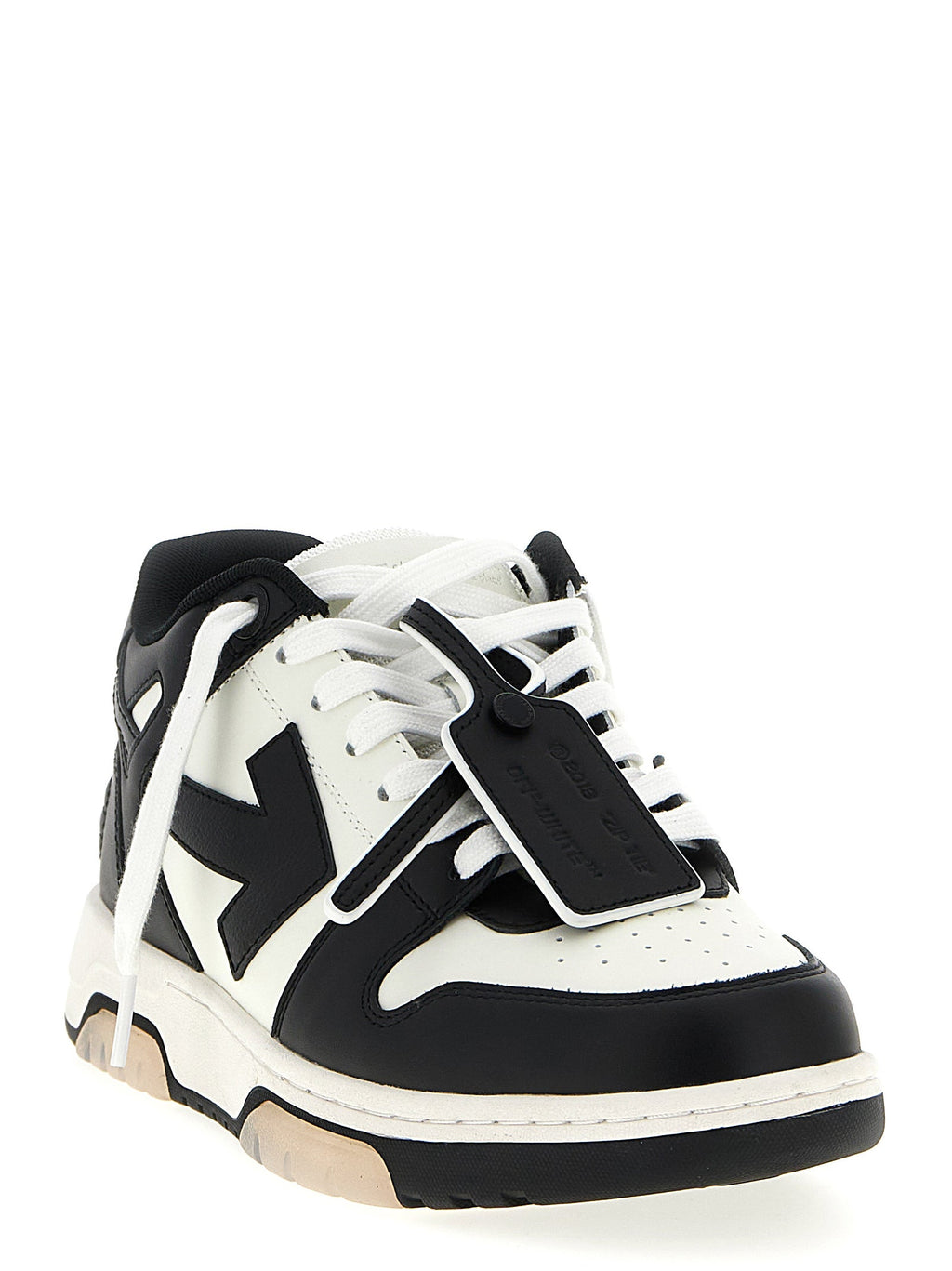 Off-White Bicolor Calfskin Low Top Sneakers