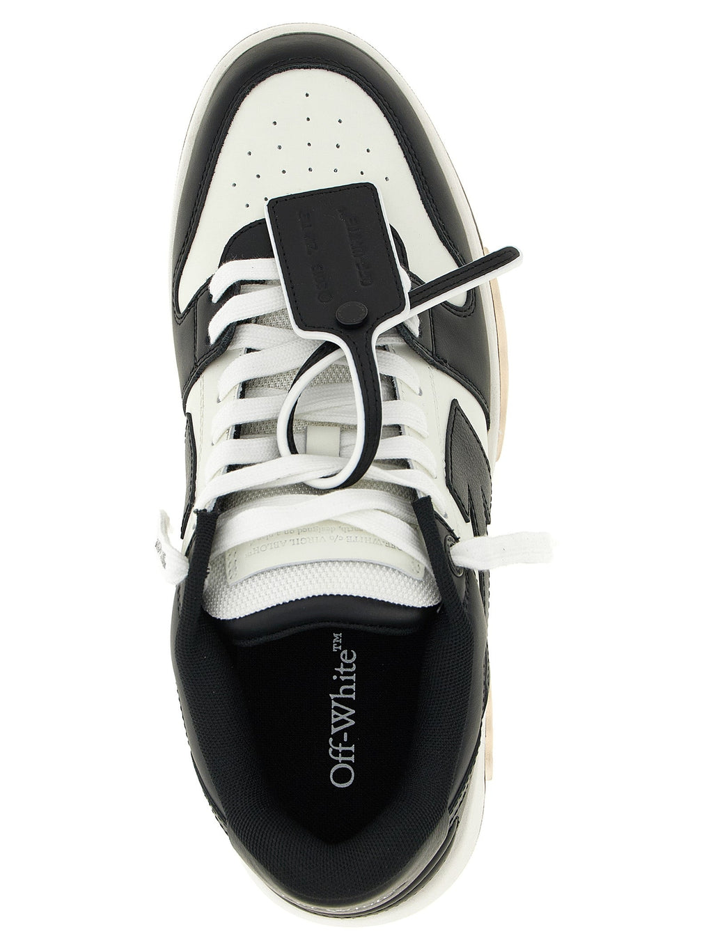 Off-White Bicolor Calfskin Low Top Sneakers