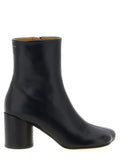 MM6 Maison Margiela Black Polyester Ankle Boots