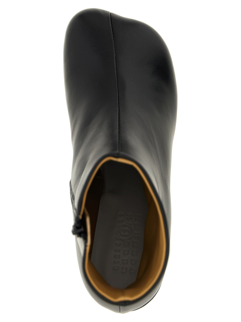 MM6 Maison Margiela Black Polyester Ankle Boots