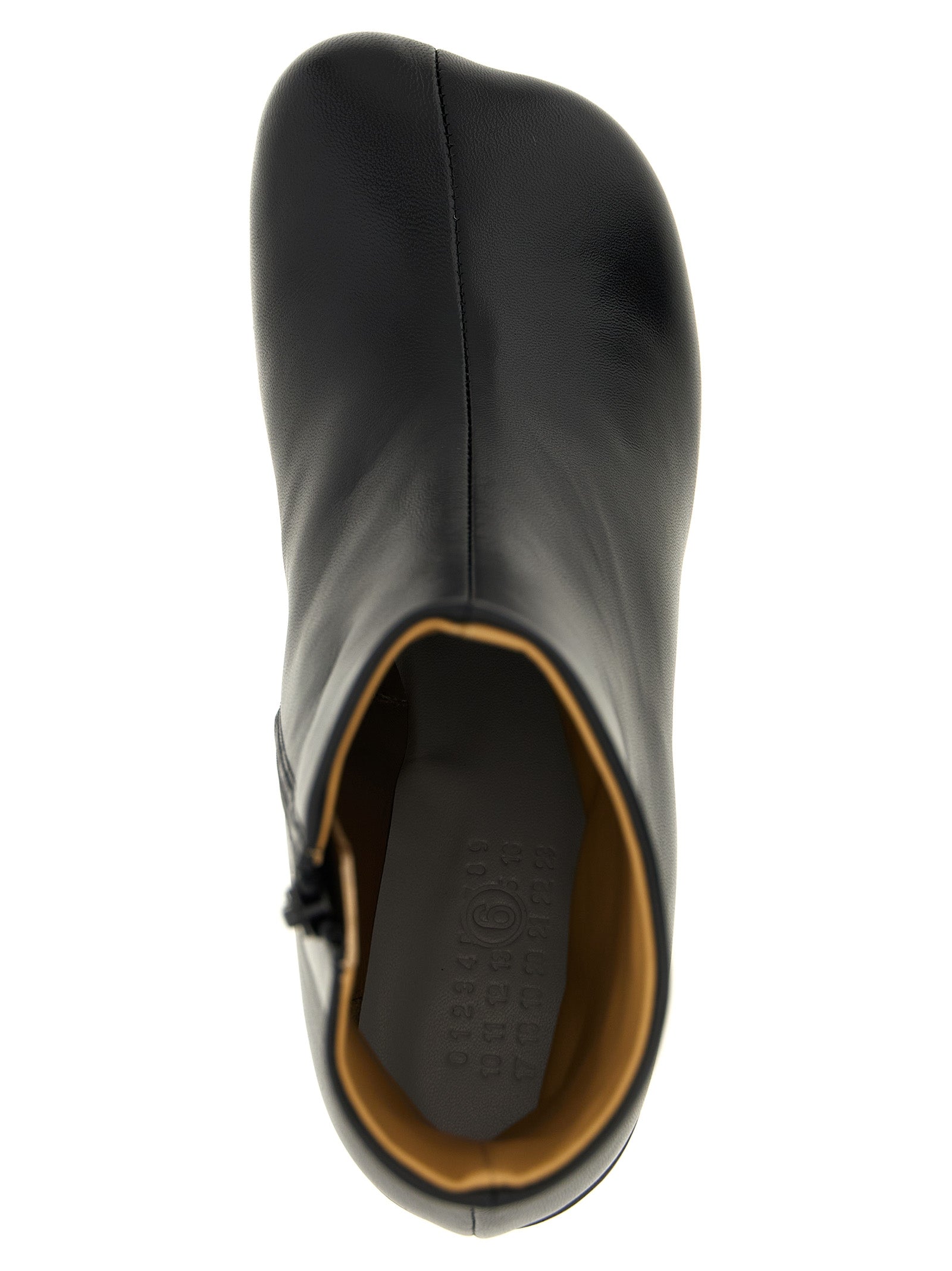 MM6 Maison Margiela Black Polyester Ankle Boots