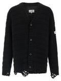 MM6 Maison Margiela Black Virgin Wool Cardigan