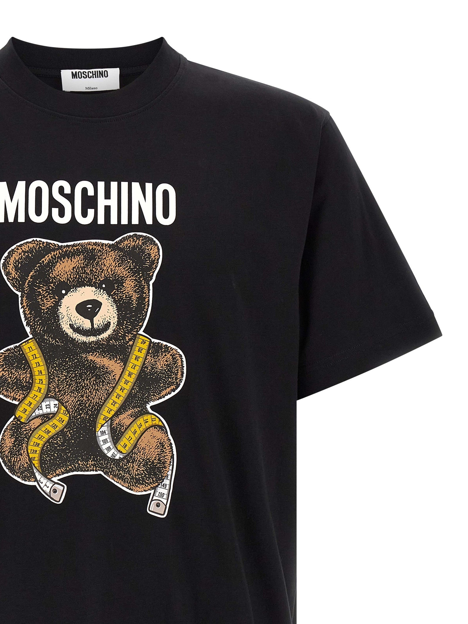 Moschino Black Cotton T-Shirt Moschino