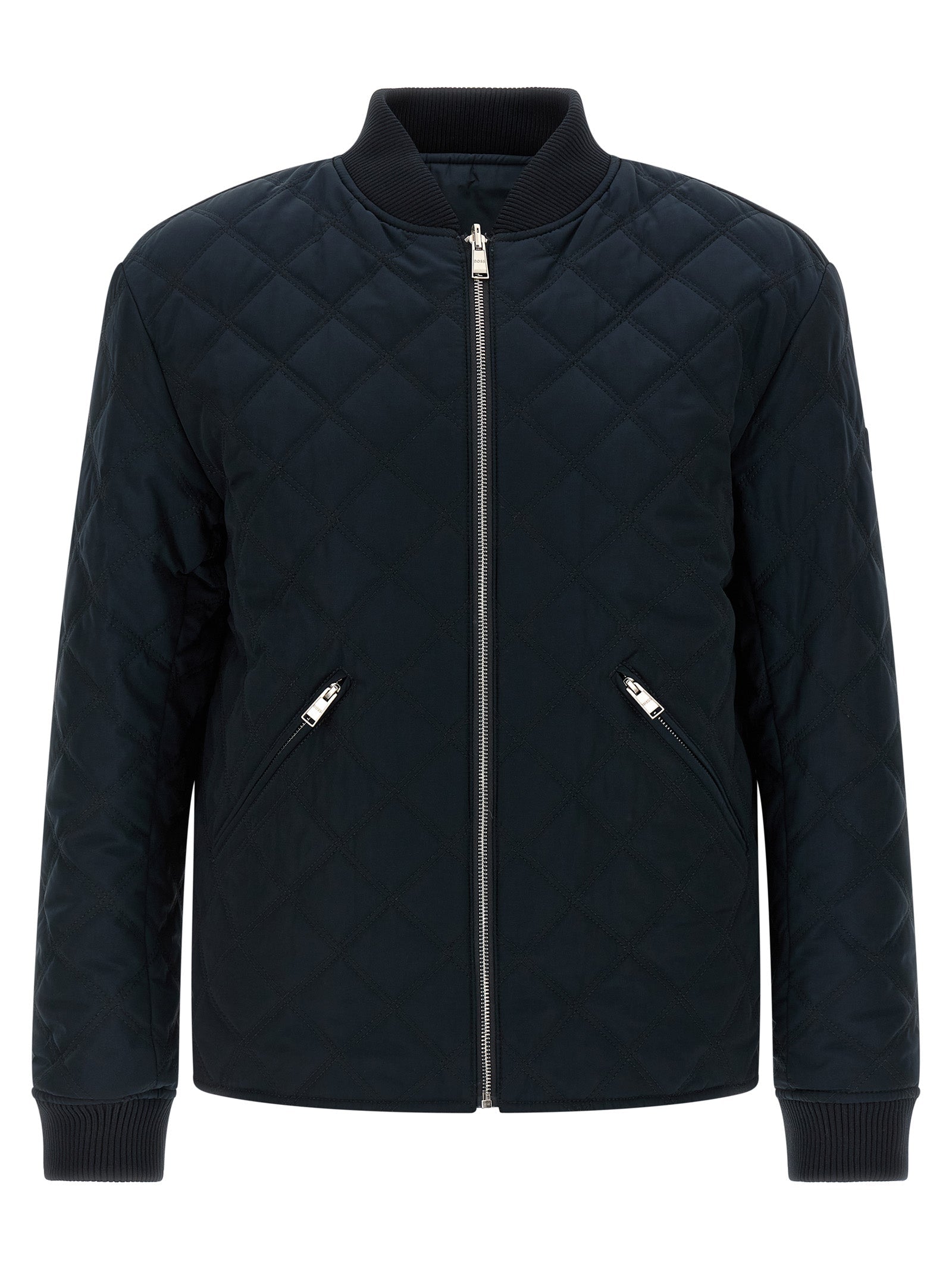 Hugo Boss Blue Polyester Bomber Hugo Boss