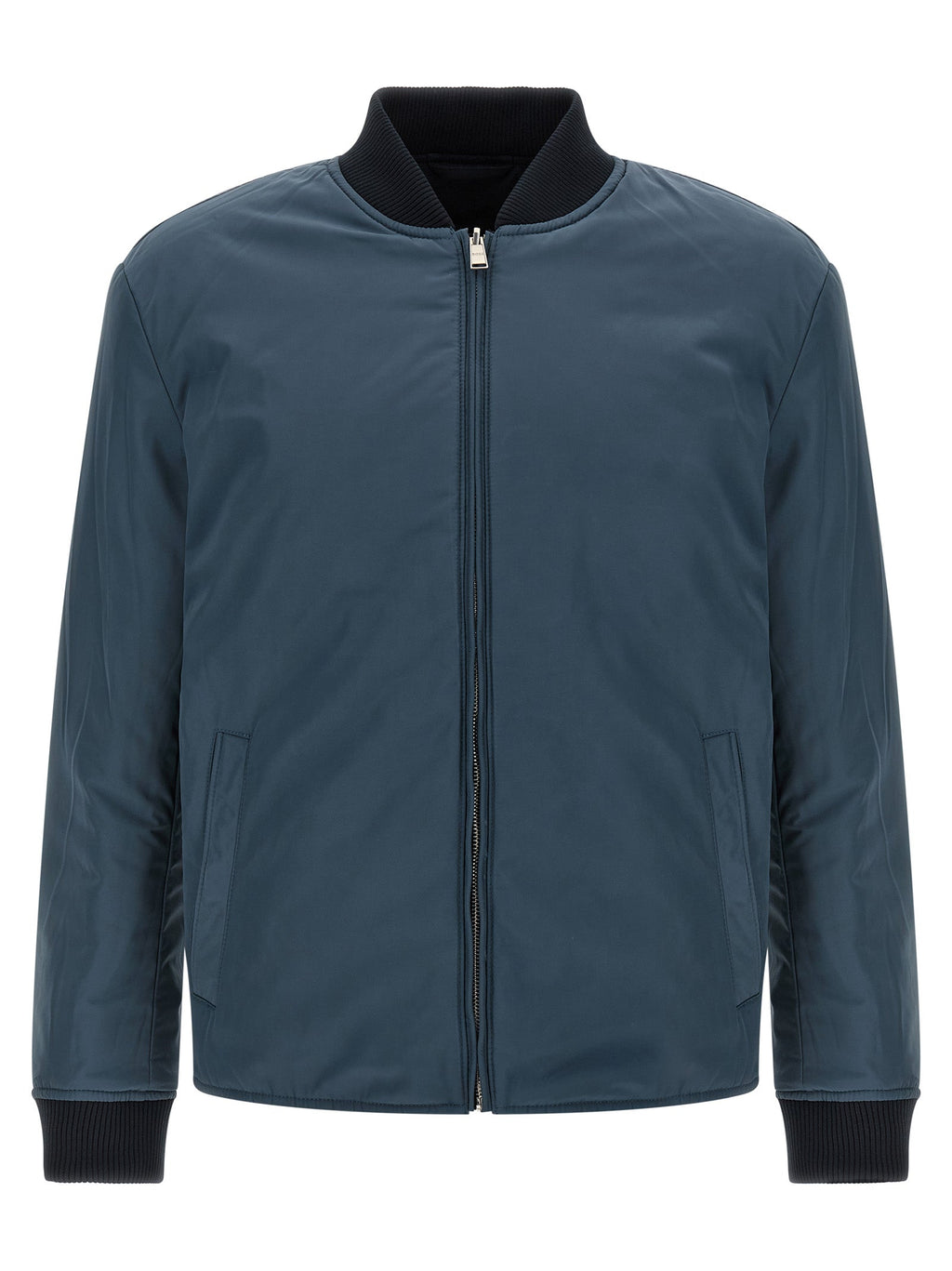 Hugo Boss Blue Polyester Bomber Hugo Boss