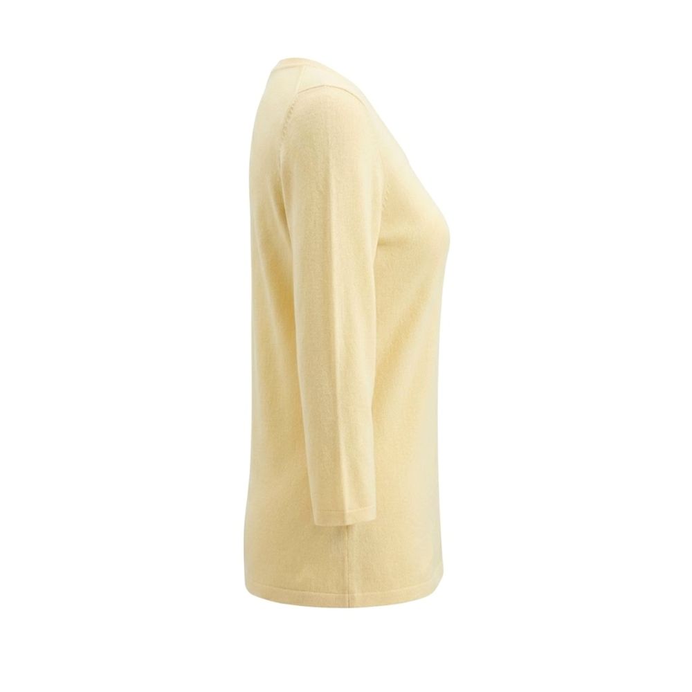 Malo Yellow Silk Women Sweater