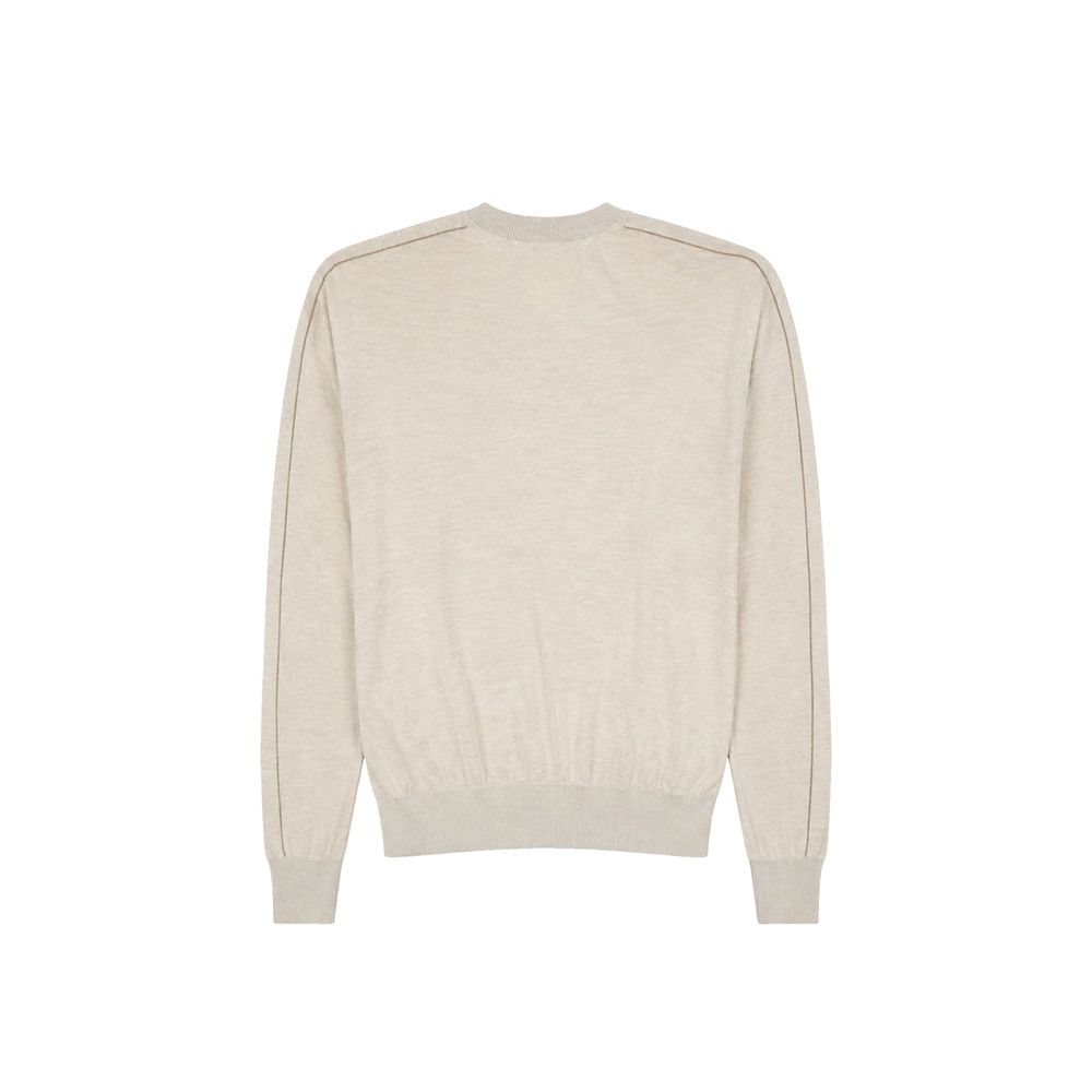 Brunello Cucinelli Beige Cashmere Sweatshirt