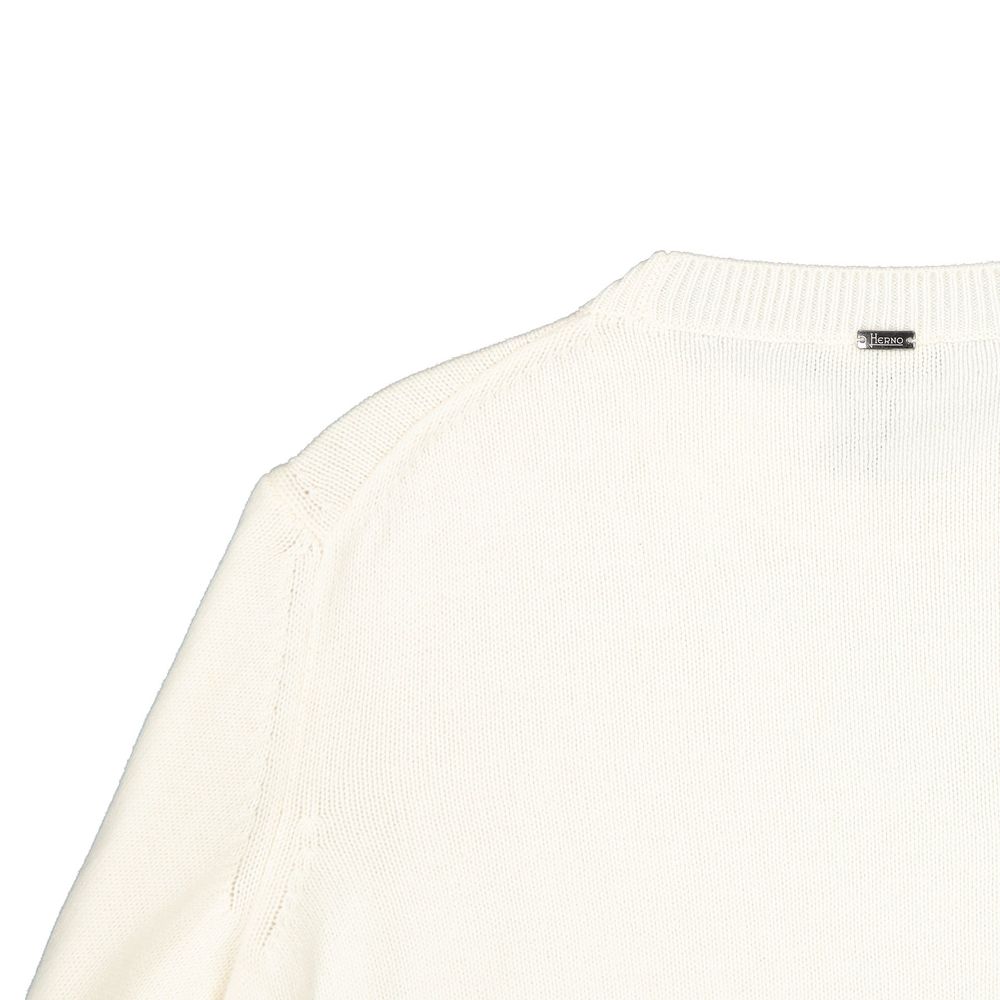 Herno White Cashmere Sweater