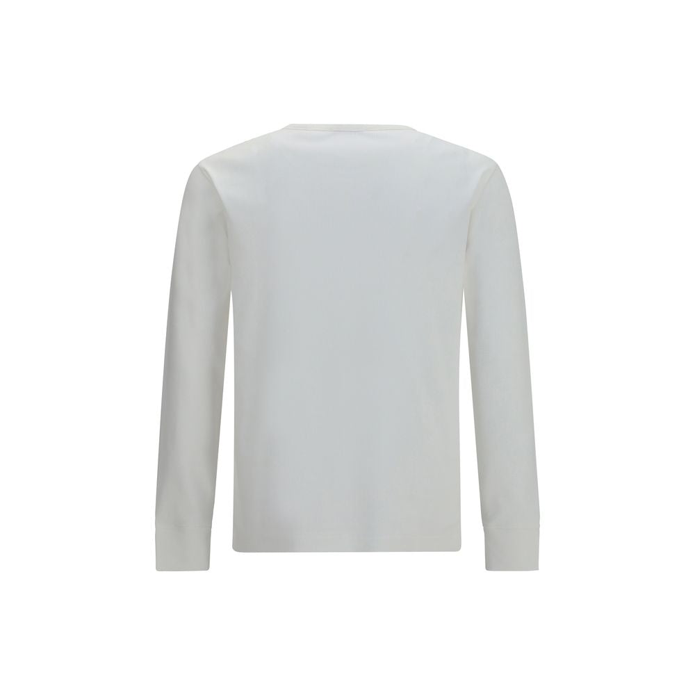 Burberry White Cotton Long Sleeve T-Shirt