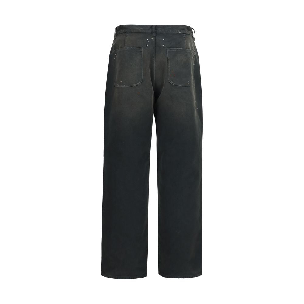 Maison Margiela Gray Cotton Casual Pants