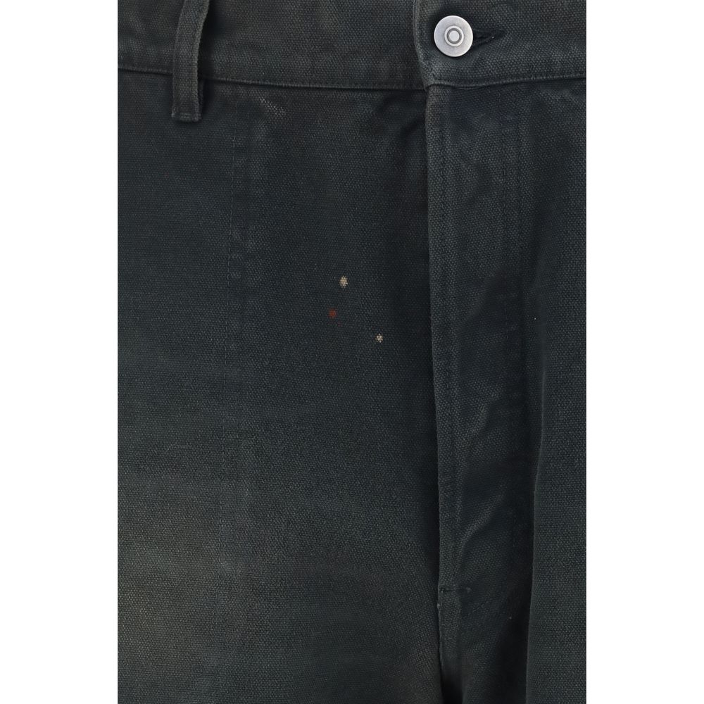 Maison Margiela Gray Cotton Casual Pants