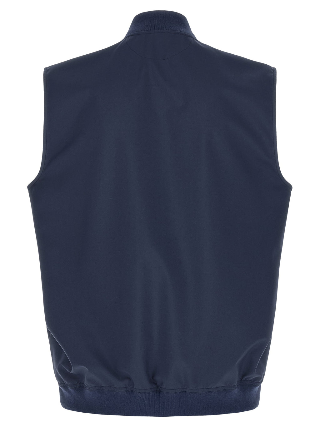 Brunello Cucinelli Blue Polyester Sleeveless Jacket