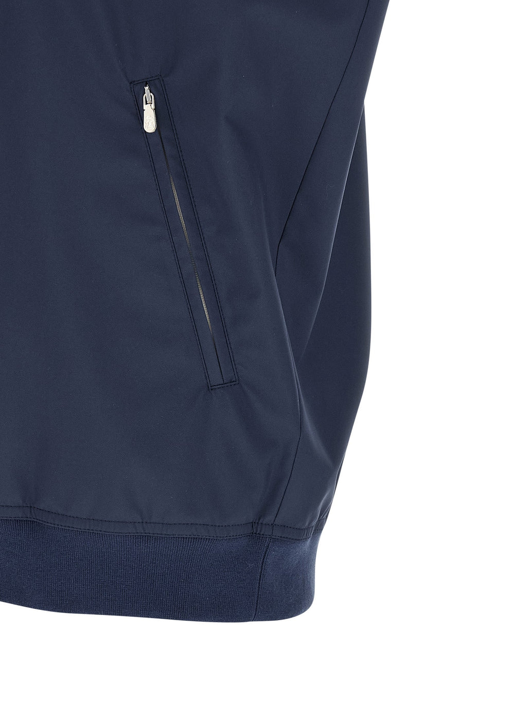 Brunello Cucinelli Blue Polyester Sleeveless Jacket